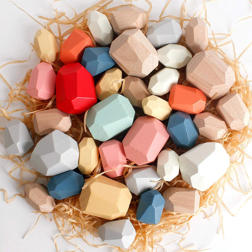 Noorse houten stapel stones