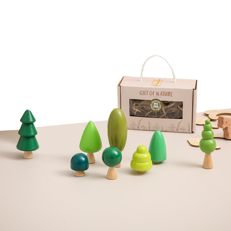 GON houten Boompjes of Paddenstoelen