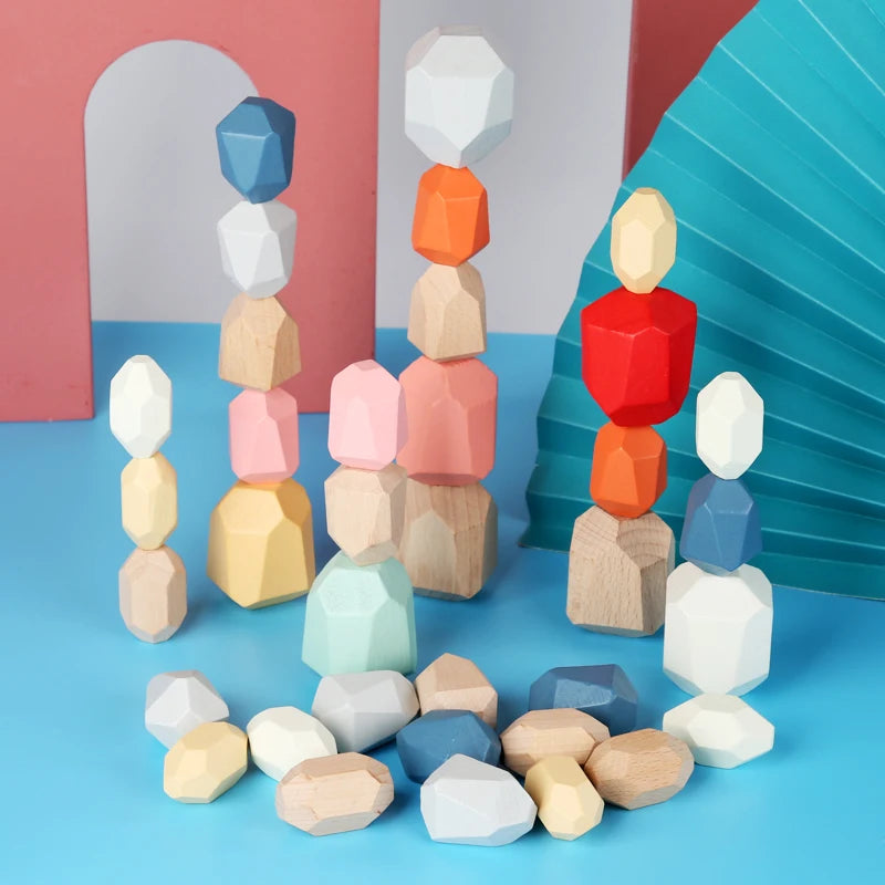 Noorse houten stapel stones