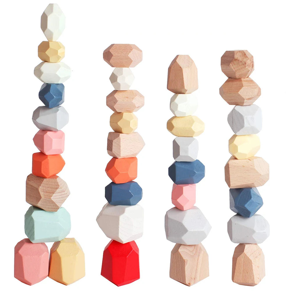 Noorse houten stapel stones